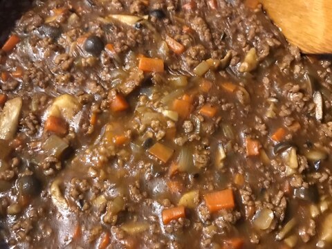 きのこ4種　甘口キーマカレー